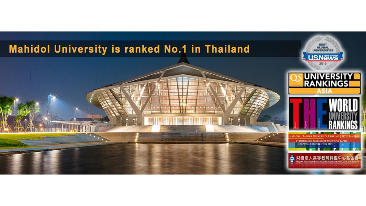Mahidol University Ranked No.1 in Thailand from THE's Asia